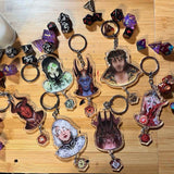 TTRPG 2pc D20 Keychains