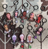 TTRPG 2pc D20 Keychains