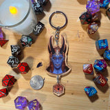 TTRPG 2pc D20 Keychains