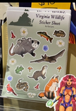 Virginia Wildlife Sticker Sheet