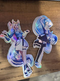 Holographic All Out Popstar Singer Sticker