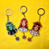 Riptide Pirates 2pc D20 Keychains