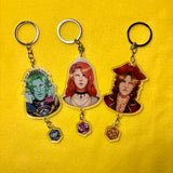 Riptide Pirates 2pc D20 Keychains