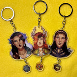 Critical Legends 2pc D20 Keychains