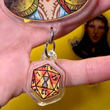 Critical Legends 2pc D20 Keychains