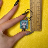 Blue Twintail Vocaloid Phone Charm