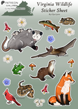 Virginia Wildlife Sticker Sheet