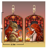 Holographic Double Sided Elden Stained Glass Keychains