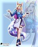 Holographic All Out Popstar Fox Sticker